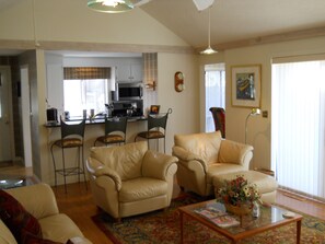 View from Living Room into Kitchen