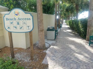 Across street from beach access and JW Marriott