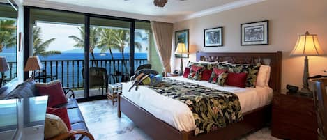 Pure Island elegance & luxury await you in this Lahaina Shores Oceanfront Suite