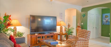 Living room - Large Flat Screen TV
