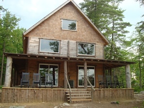 The front of the main house.