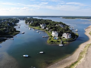 Our beautiful island as seen from the beach side.
