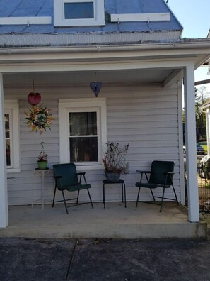 HOUSE - front porch with sitting area to enjoy morning coffee, evening ice cream