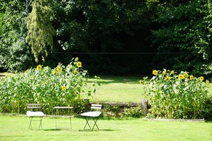Enjoy the spacious private gardens