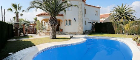 Piscina, Proprietà, Immobiliare, Costruzione, Casa, Palma, Azzurro, Vacanza, Casa, Villa