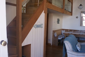 Balcony and stairs off the lounge