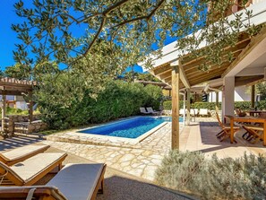 Plante, Meubles, Bleu Azur, Mobilier De Jardin, Botanique, Ombre, Piscine, Bâtiment, Chaise, L'Eau