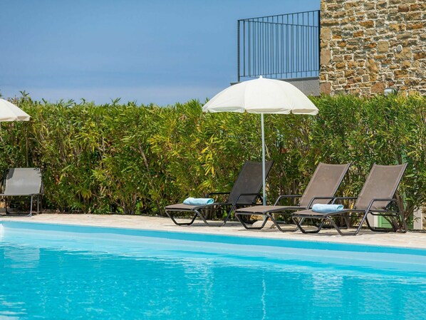 Water, Plant, Furniture, Property, Umbrella, Azure, Shade, Swimming Pool, Outdoor Furniture, Sunlounger