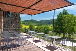 Scenic Terrace at Country House with Private pool in La Garrotxa