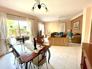 Living and dining area