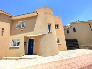 Front view of the villa
