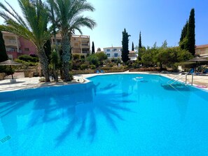 One of the communal pools