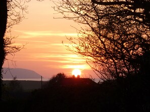 April sunset from backdoor