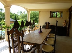 Terrace dining area