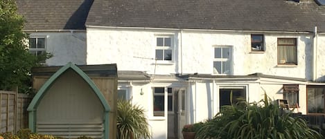 View of the cottage from the end of the garden