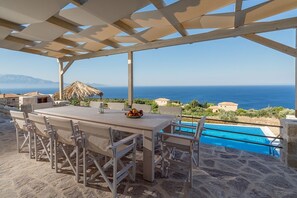 Outdoor Dining Area with Wonderful Sea Views