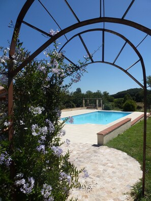 View through arches