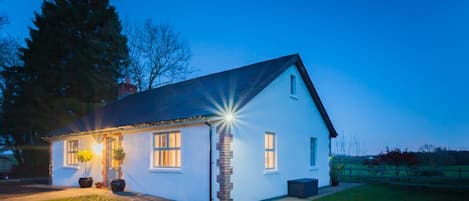 Cottage at dusk