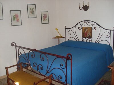 A house on a hilltop village with a magnificent view 30 mns from the sea