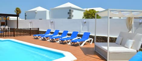 Pool & Terrace Area, with chill out bed.