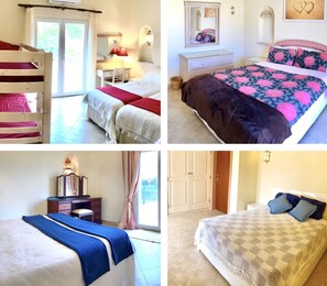 4 Bedrooms with beds for 10 people