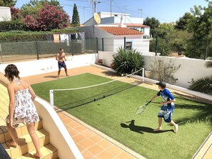 Private mini tennis court