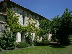 The courtyard in summer
