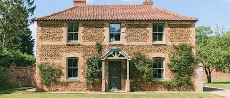 Gardener's Cottage, Fring: Front elevation and garden