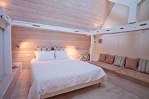 The main bedroom with double bed.