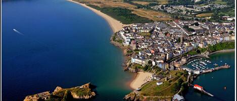 Stunning Aerial View of the Iconic Resort of Tenby - Only 4 Miles / 7 mins. Away