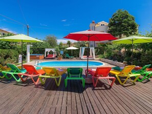 Loisir, Vacances, Parapluie, Table, Arbre, Ombre, Mobilier De Jardin, Bâtiment, Des Loisirs, Maison