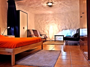 Downstairs bedroom - living room "cueva"