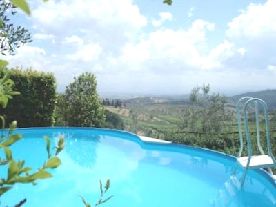 NEAR FLORENCE  APARTMENT IN VILLA WITH GARDEN AND PRIVATE SWIMMING POOL