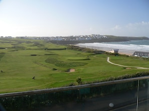 Golf Course and Fistral Beach from the Balcony
