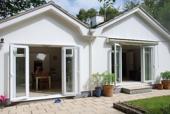 Doors opening our on to the garden.