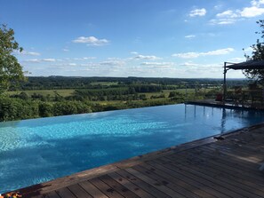 notre piscine de 14x5,5m