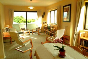 Living and dining room.