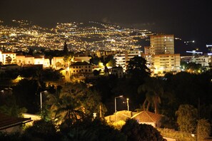 East view from Kitchen Balcony at night 