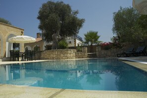 Balmill Villa pool and garden