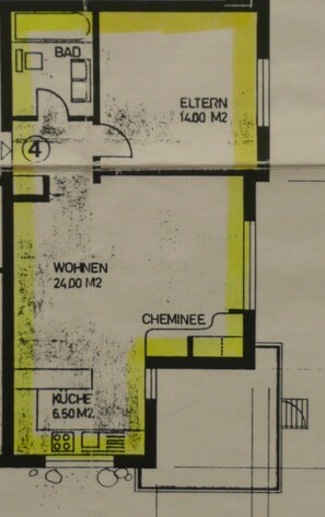 Der Plan der Wohnung.