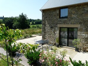 Rear patio, ideal spot for breakfast