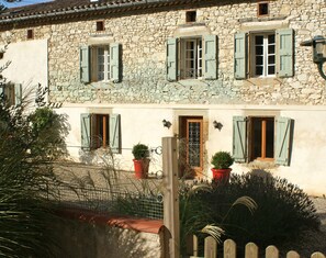 House from pool gate