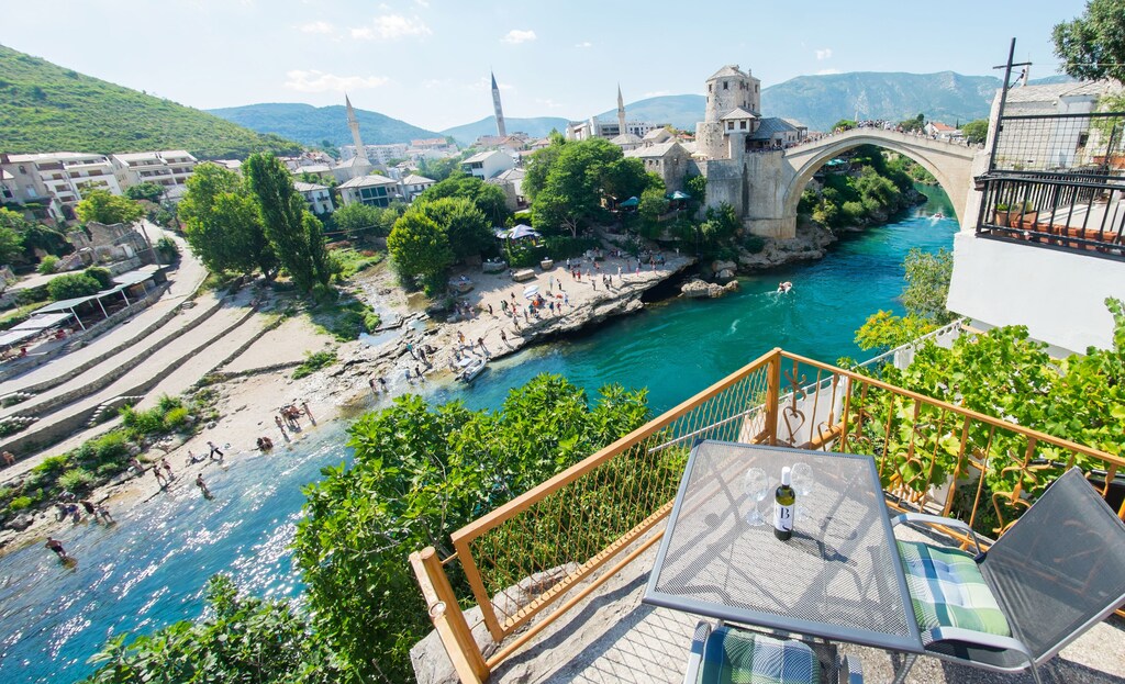 Emperor Bridge, Mostar, Federation of Bosnia and Herzegovina, Bosnia and Herzegovina