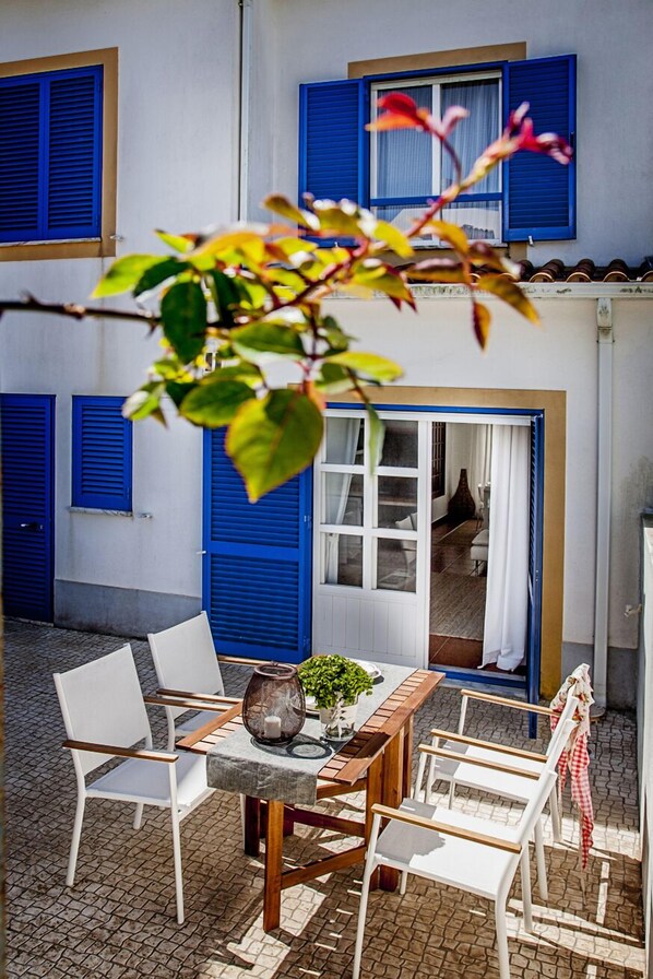 Terraço privado com churrasqueira