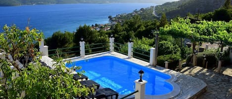 Piscine, Propriété, Vacances, Recours, Bleu Azur, Maison, Immobilier, Bâtiment, Villa, Biens