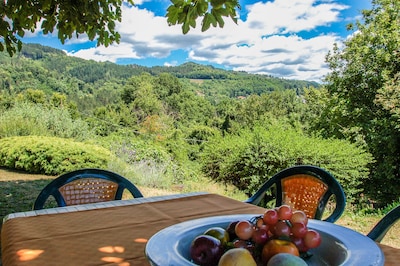 Casa con piscina privada a 2,8 km de Castiglione di Garfagnana. Vista panorámica