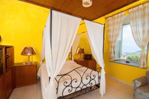 the bed