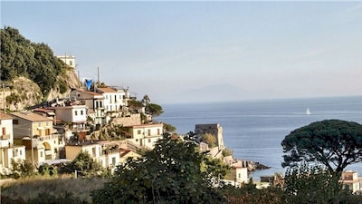 Panoramic apartment  on the Amalfi Coast - View on the Mediterranean sea