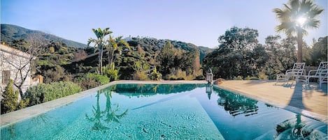 Panoramic pool view