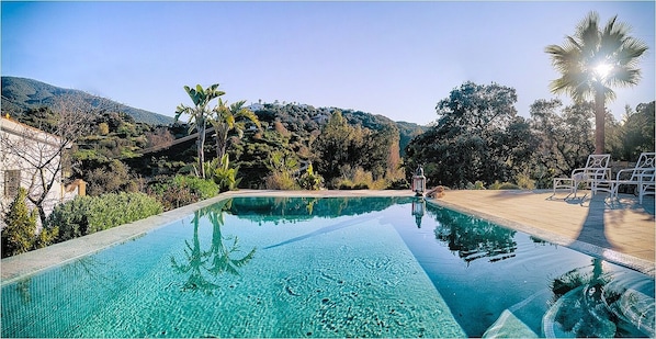 Panoramic pool view